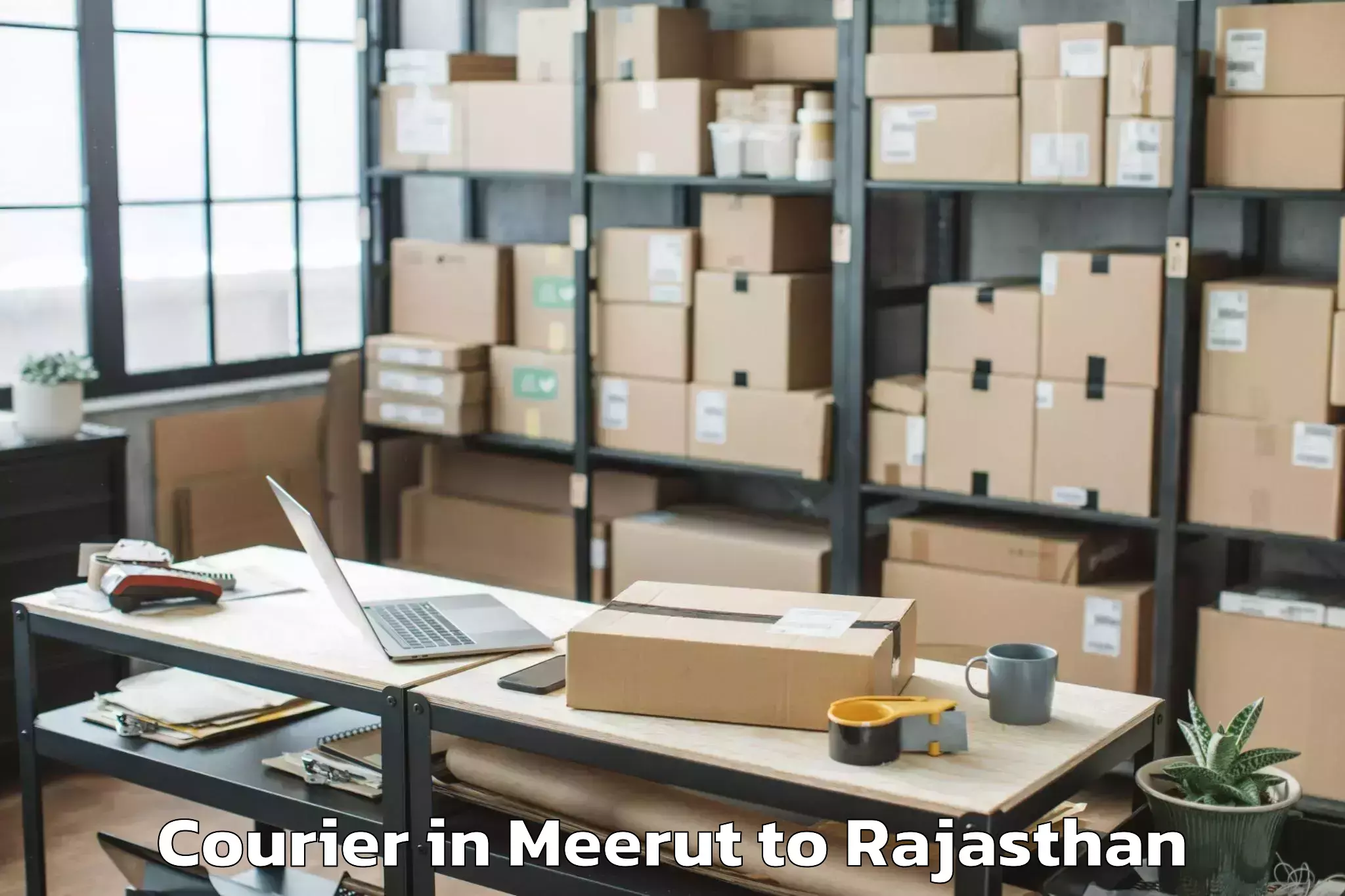 Book Your Meerut to Balesar Courier Today